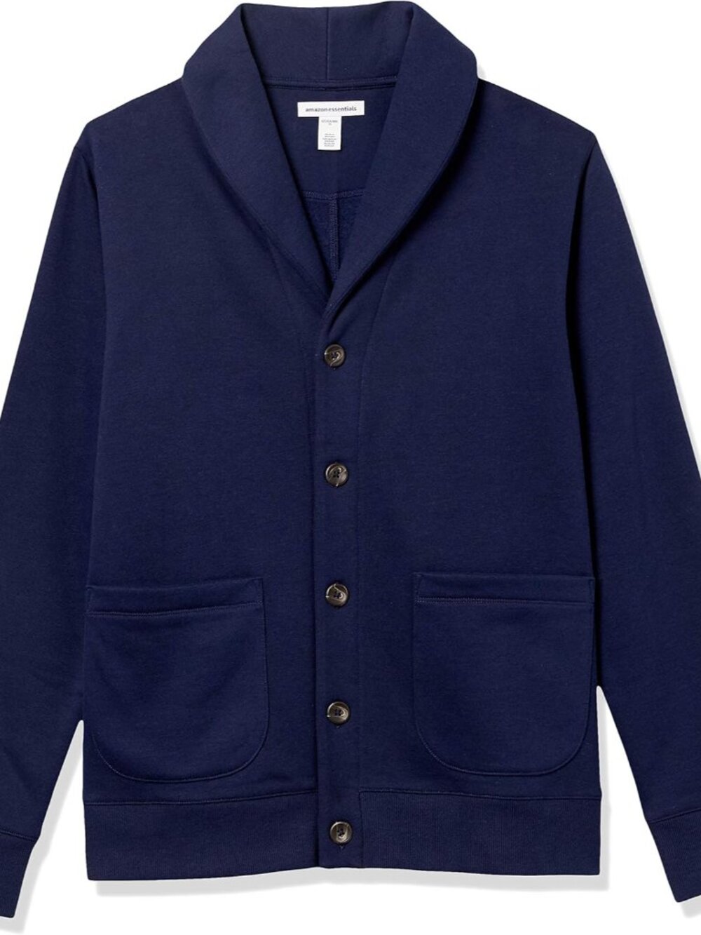 Men's Long-Sleeve Cardigan With Shawl-Collar